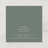 Kartenmaterial für abstrakte Landschaft einfügen Quadratische Visitenkarte (Rückseite)