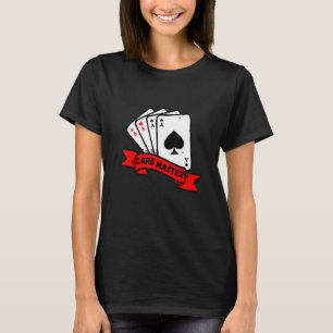 Kartenmeisterkarte Poker Rummy Blackjack Pl T-Shirt