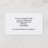 Kartenmuffin Visitenkarte (Rückseite)