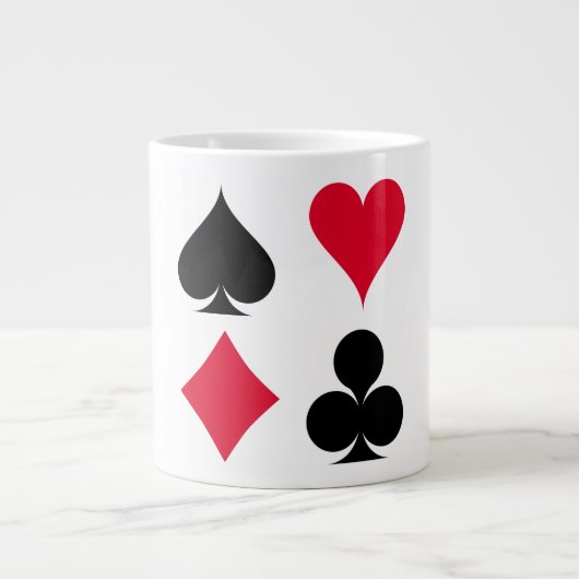 Kartenmuster anzeigen Jumbo-Tasse (Vorderseite)