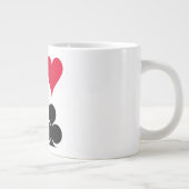 Kartenmuster anzeigen Jumbo-Tasse (Rechts)