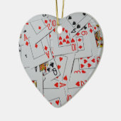 Kartenmuster auf der Kartendecke, Keramikornament (Links)