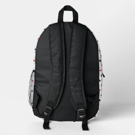Kartenmuster Bedruckter Rucksack (Rückseite)