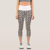 Kartenmuster Capri Leggings (Vorderseite)