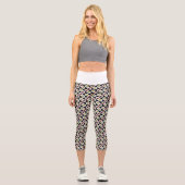 Kartenmuster Capri Leggings (Vorderseite)