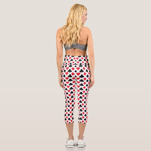 Kartenmuster Capri Leggings (Rückseite)