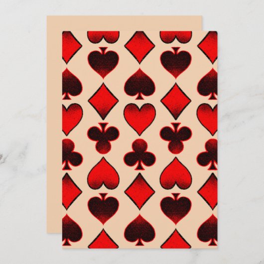 Kartenmuster Einladung (Vorne/Hinten)