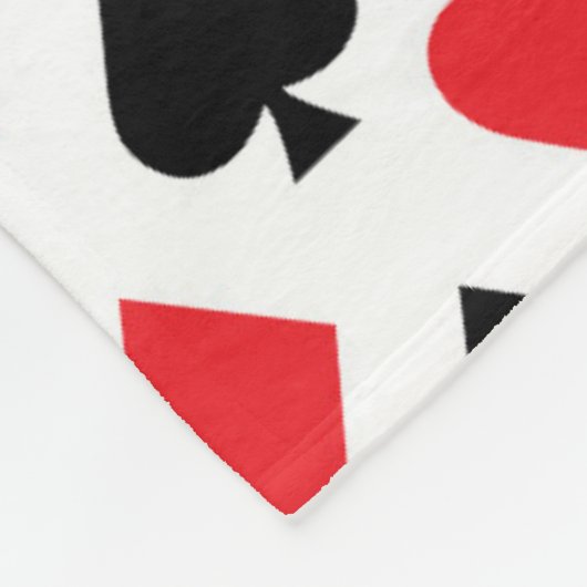 Kartenmuster Fleecedecke (Ecke)