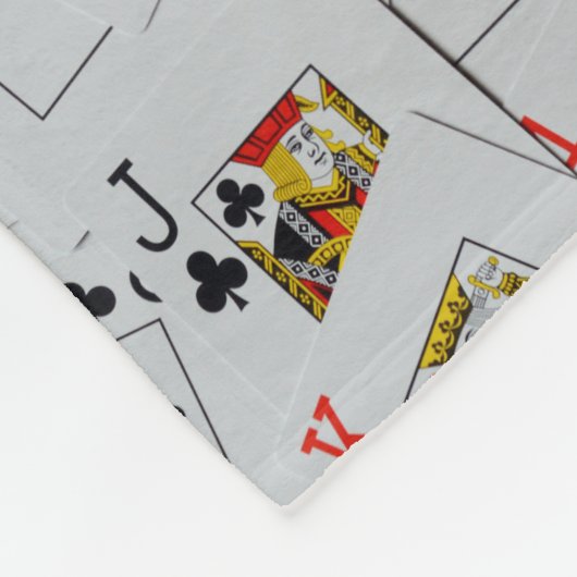 Kartenmuster, Fleecedecke (Ecke)