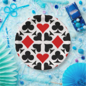 Kartenmuster für Anzug Pappteller (Party)