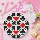 Kartenmuster für Anzug Pappteller (Party)