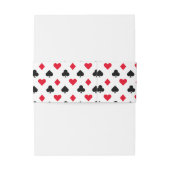 Kartenmuster für den Anzug Einladungsbanderole (Rückseitenbeispiel)