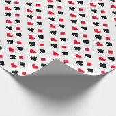 Kartenmuster für den Anzug Geschenkpapier (Ecke)