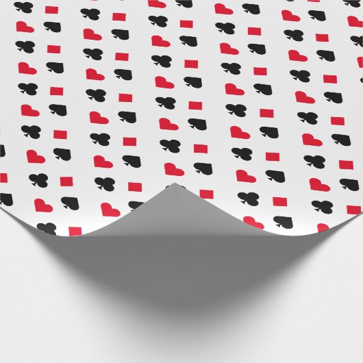 Kartenmuster für den Anzug Geschenkpapier (Ecke)