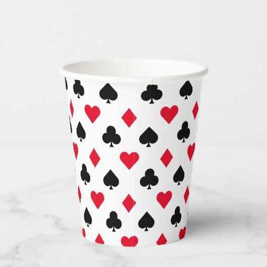 Kartenmuster für den Anzug Pappbecher (Rechts)