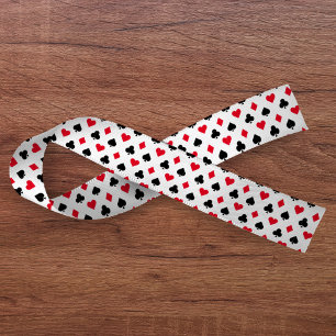 Kartenmuster für den Anzug Satinband