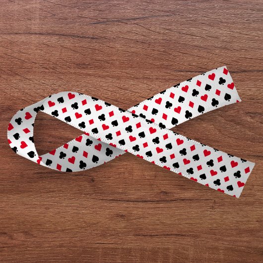 Kartenmuster für den Anzug Satinband