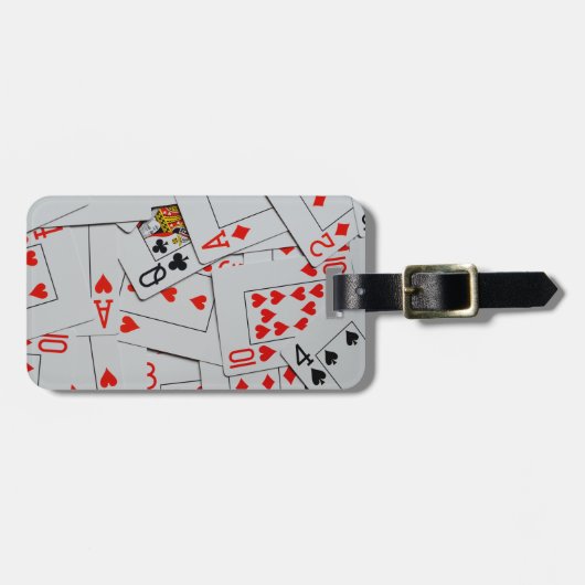 Kartenmuster, Gepäckanhänger (Vorderseite horizontal)