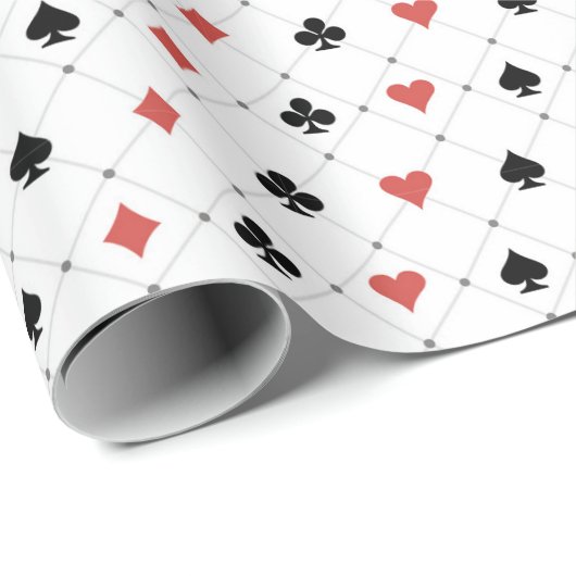 Kartenmuster Geschenkpapier (Rolleneckpunkt)