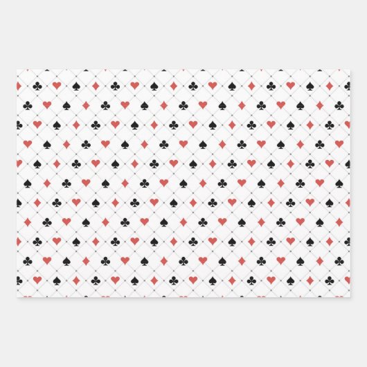 Kartenmuster Geschenkpapier Set (Vorderseite 2)