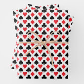 Kartenmuster Geschenkpapier Set (Beispiel)