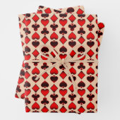 Kartenmuster Geschenkpapier Set (Beispiel)