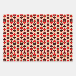 Kartenmuster Geschenkpapier Set