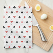 Kartenmuster Geschirrtuch (Viertel Falte)