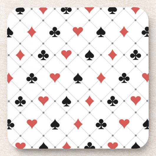 Kartenmuster Getränkeuntersetzer (Vorderseite)