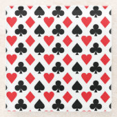 Kartenmuster Glasuntersetzer (Vorderseite)