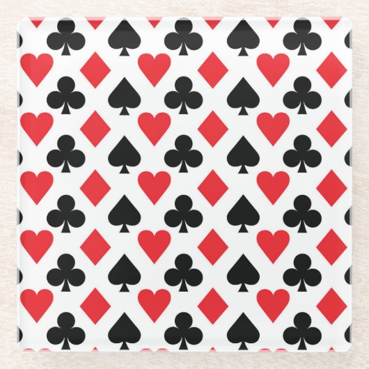 Kartenmuster Glasuntersetzer (Vorderseite)