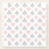 Kartenmuster Glasuntersetzer (Rückseite)