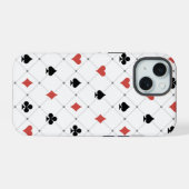 Kartenmuster iPhone 15 Hülle (Rückseite (Horizontal))