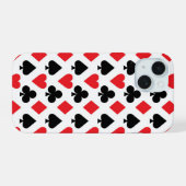 Kartenmuster iPhone 15 Hülle (Rückseite (Horizontal))