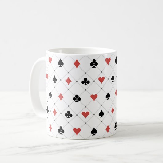 Kartenmuster Kaffeetasse (Vorderseite Links)