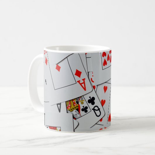 Kartenmuster, Kaffeetasse (Vorderseite Links)