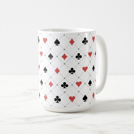 Kartenmuster Kaffeetasse (VorderseiteRechts)
