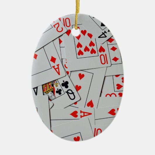 Kartenmuster, Keramik Ornament (Vorne)