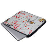 Kartenmuster, Laptopschutzhülle (Vorne Knopf)