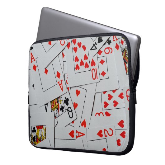 Kartenmuster, Laptopschutzhülle (Vorderseite Links)