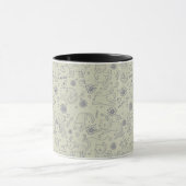 Kartenmuster mit lustigen Katzen Tasse (Zentrum)