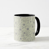 Kartenmuster mit lustigen Katzen Tasse (VorderseiteRechts)