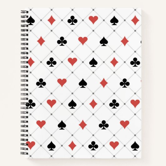 Kartenmuster Notizblock (Vorderseite)