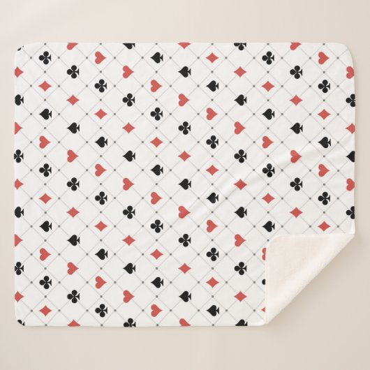 Kartenmuster Sherpadecke (Vorderseite (Horizontal))