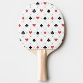 Kartenmuster Tischtennis Schläger (Vorderseite)