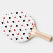 Kartenmuster Tischtennis Schläger (Seitenansicht)