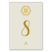 Kartennummer - Doppeltes Glück Tischnummer (Rückseite)