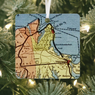 Kartenornament Martha's Vineyard Ornament Aus Metall