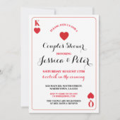 Kartenpaare King Queen Las Vegas Einladung (Vorderseite)