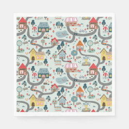 Kartenpapier Napkins Serviette